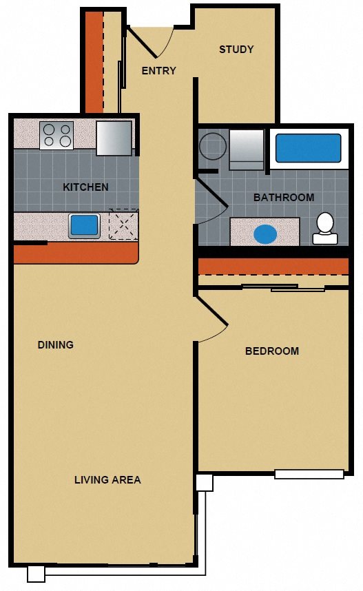1 Bedroom + Den